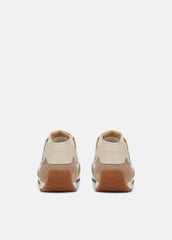 Oasis Suede and Leather Runner Sneaker in Sneakers - NEW CAMEL/WHITE FOAM | VINCE Women