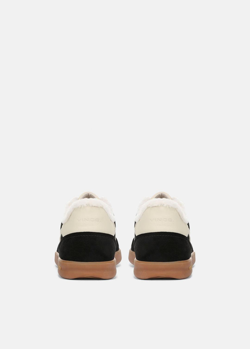 Oasis Suede & Shearling Sneaker in Sneakers - BLACK | VINCE Women