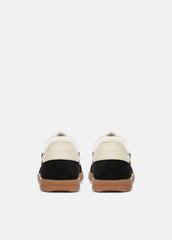 Oasis Suede & Shearling Sneaker in Sneakers - BLACK | VINCE Women
