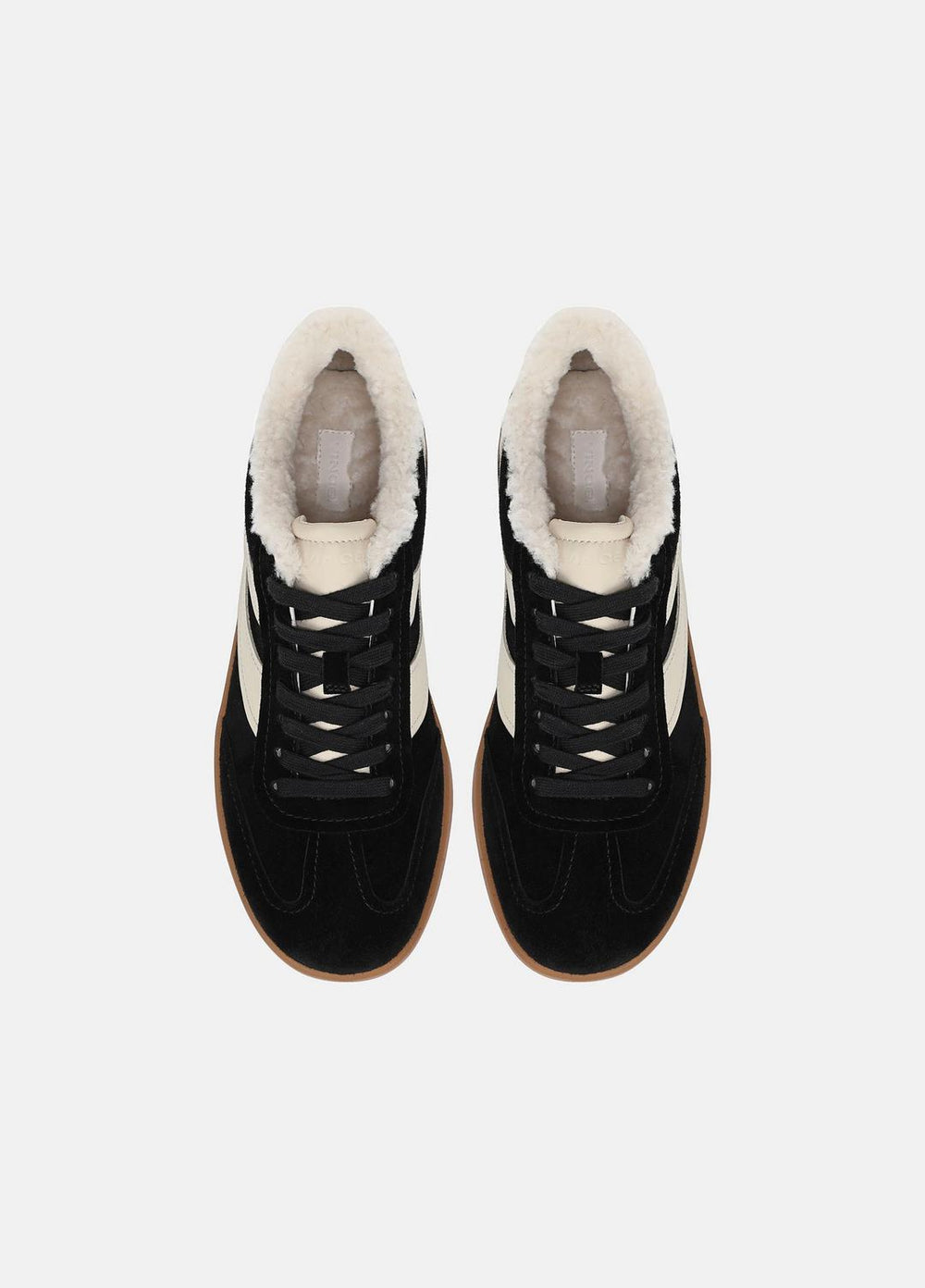 Oasis Suede & Shearling Sneaker in Sneakers - BLACK | VINCE Women