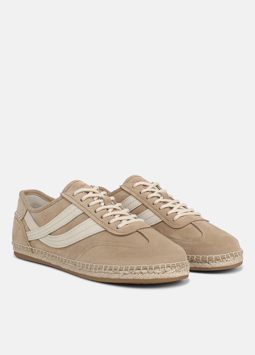 Oasis Suede & Leather Espadrille Sneaker in Sneakers - SAND TRAIL | VINCE Women