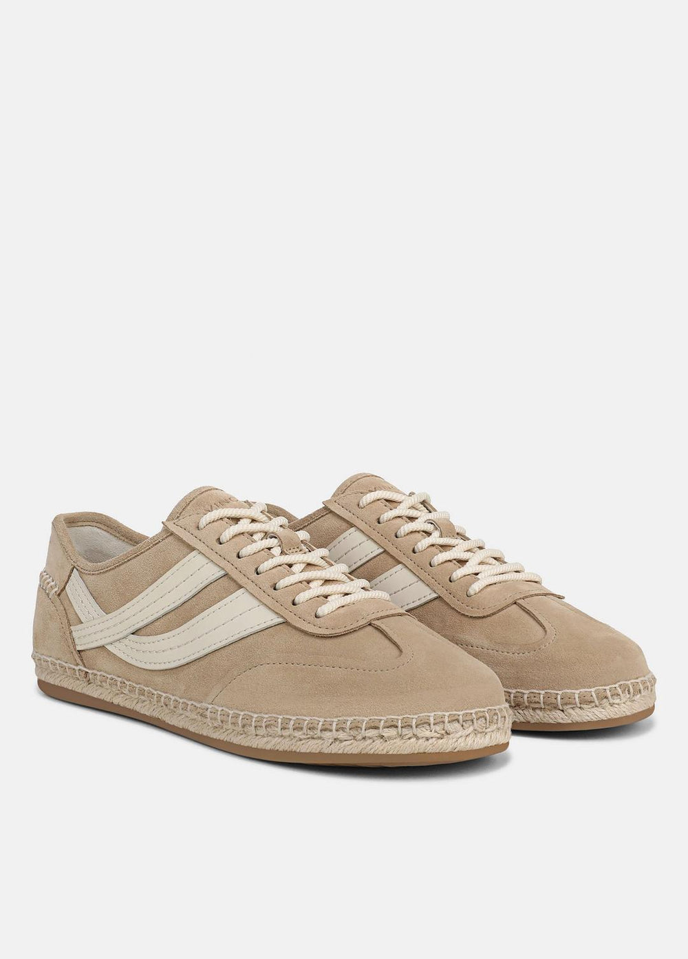 Oasis Suede & Leather Espadrille Sneaker in Sneakers - SAND TRAIL | VINCE Women