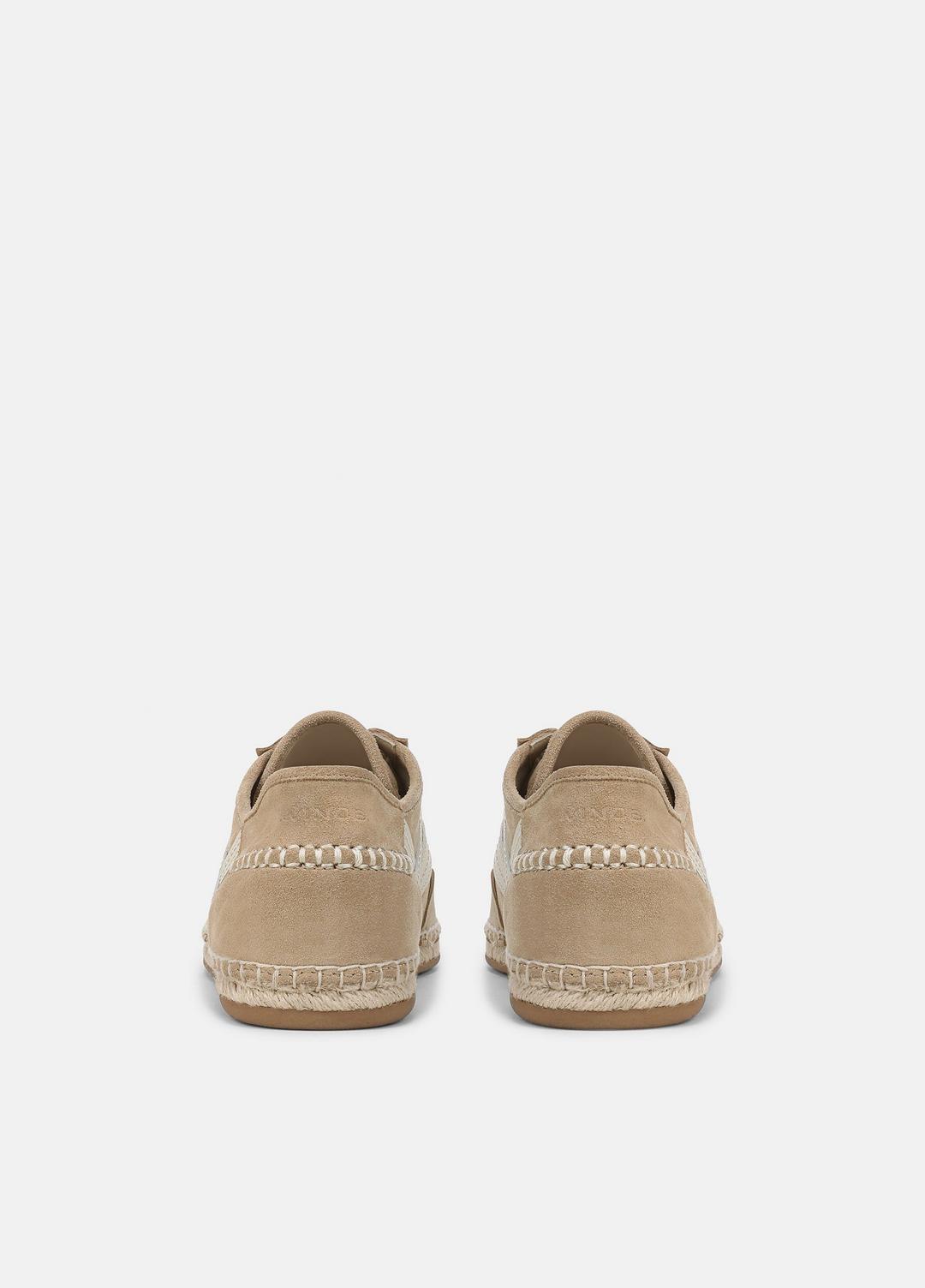Oasis Suede & Leather Espadrille Sneaker in Sneakers - SAND TRAIL | VINCE Women