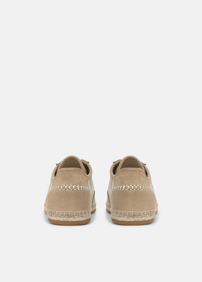 Oasis Suede & Leather Espadrille Sneaker in Sneakers - SAND TRAIL | VINCE Women