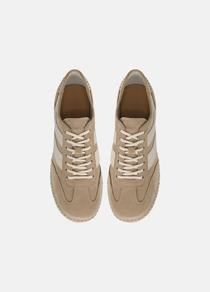 Oasis Suede & Leather Espadrille Sneaker in Sneakers - SAND TRAIL | VINCE Women