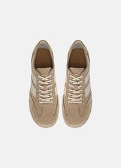 Oasis Suede & Leather Espadrille Sneaker in Sneakers - SAND TRAIL | VINCE Women