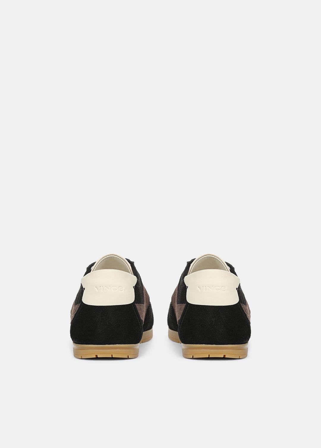 LA Suede & Leather Runner Sneaker in Sneakers - BLACK/DARK MOCHA | VINCE Women