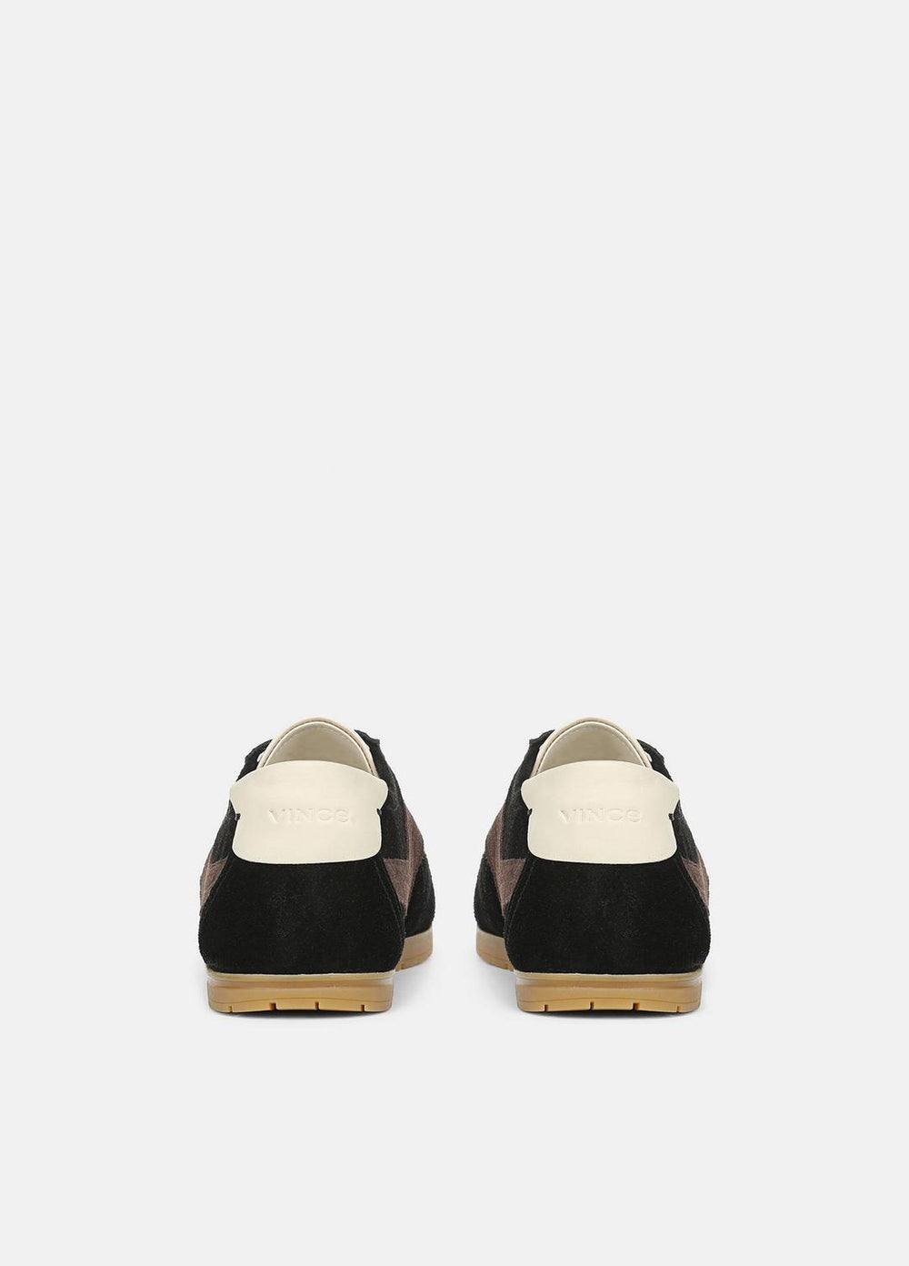 LA Suede & Leather Runner Sneaker in Sneakers - BLACK/DARK MOCHA | VINCE Women