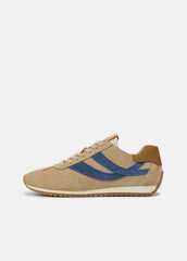 Oasis Suede & Leather Runner Sneaker in Sneakers - MOONLIGHT/BILLIARD GREEN | VINCE Women