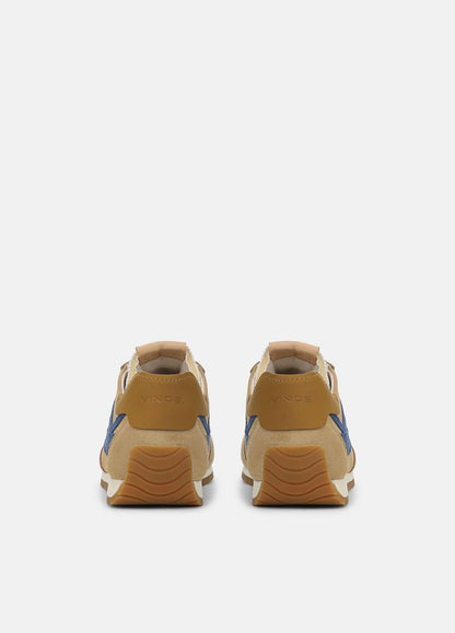 Oasis Suede & Leather Runner Sneaker in Sneakers - MOONLIGHT/BILLIARD GREEN | VINCE Women