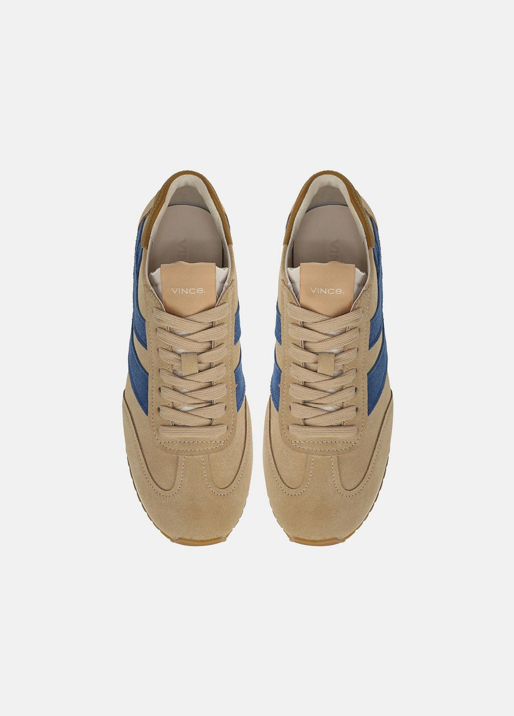 Oasis Suede & Leather Runner Sneaker in Sneakers - MOONLIGHT/BILLIARD GREEN | VINCE Women