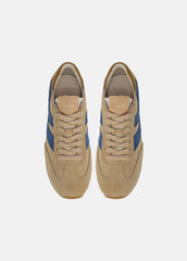 Oasis Suede & Leather Runner Sneaker in Sneakers - MOONLIGHT/BILLIARD GREEN | VINCE Women