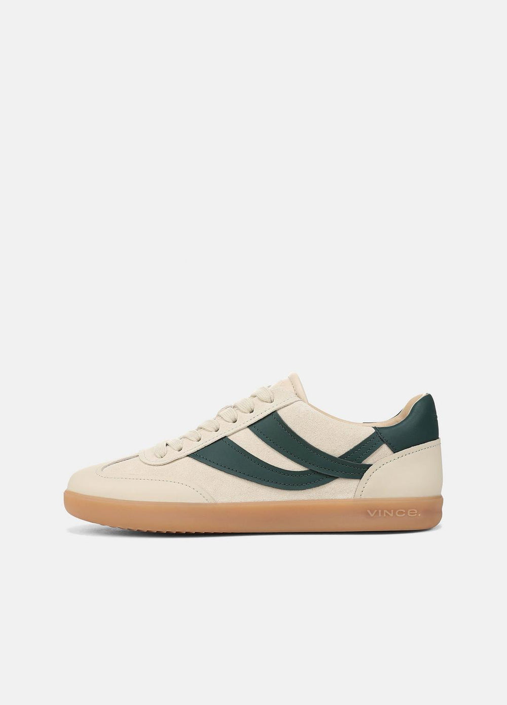 Oasis Suede & Leather Runner Sneaker in Sneakers - MACADEMIA/INDIGO | VINCE Women
