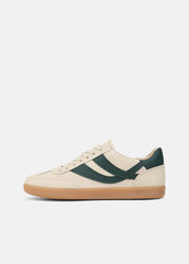 Oasis Suede & Leather Runner Sneaker in Sneakers - MACADEMIA/INDIGO | VINCE Women