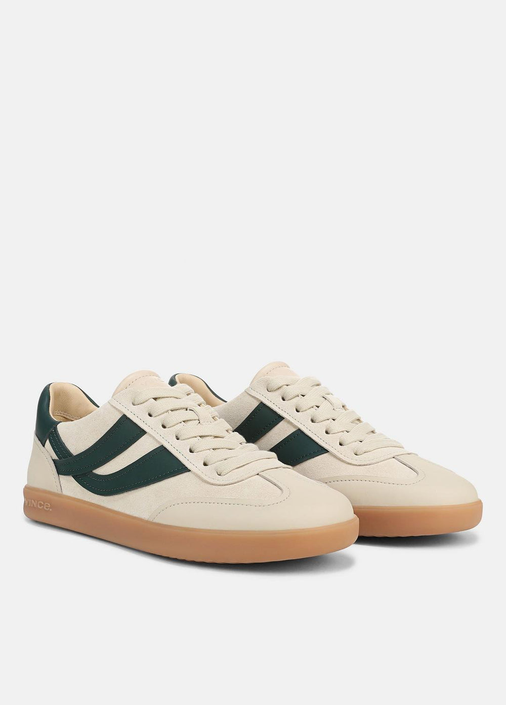 Oasis Suede & Leather Runner Sneaker in Sneakers - MACADEMIA/INDIGO | VINCE Women