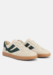 Oasis Suede & Leather Runner Sneaker in Sneakers - MACADEMIA/INDIGO | VINCE Women