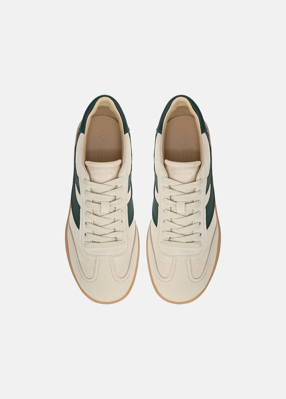 Oasis Suede & Leather Runner Sneaker in Sneakers - MACADEMIA/INDIGO | VINCE Women