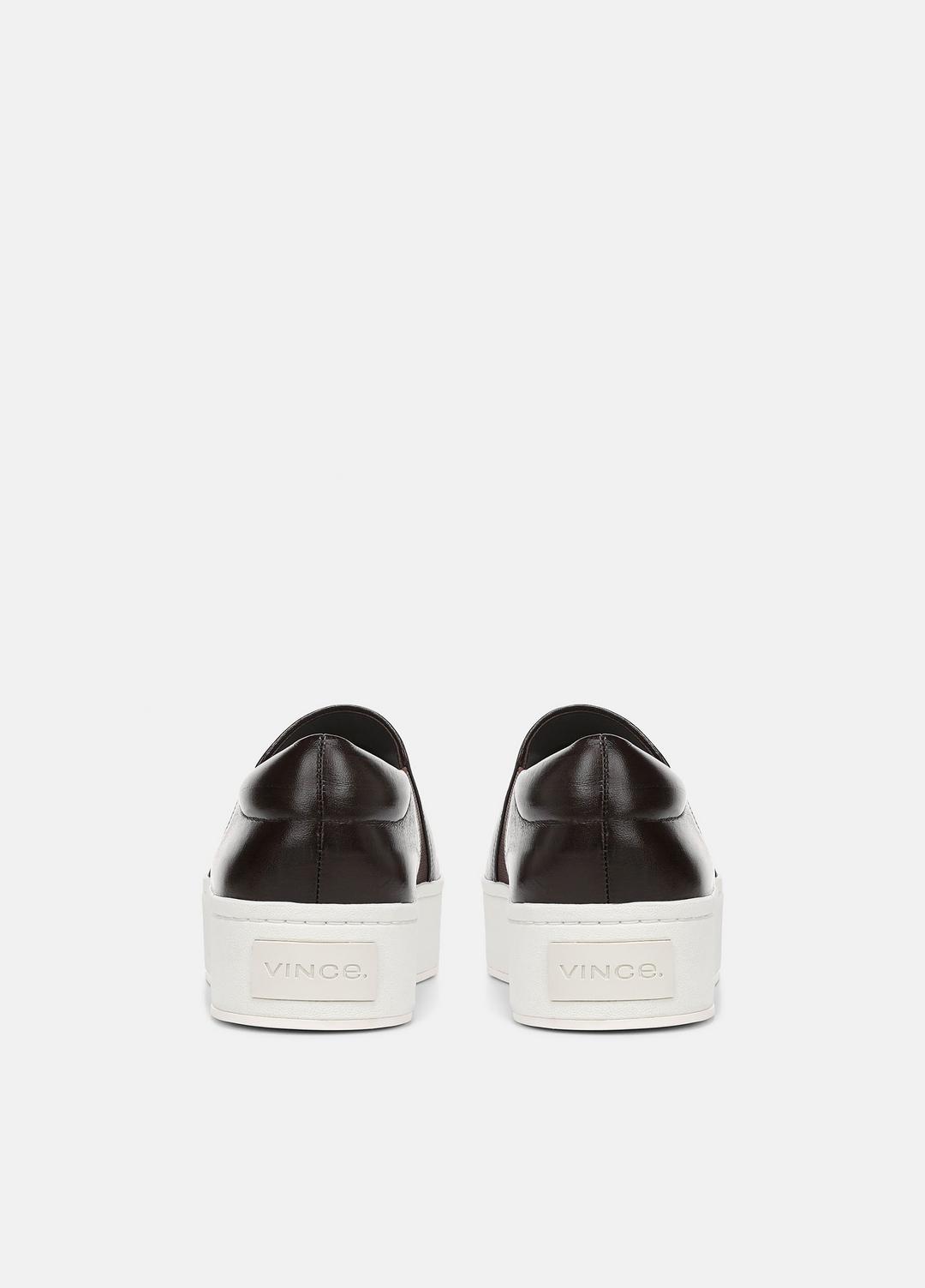 Warren Leather Sneaker in Sneakers - GANACHE | VINCE Women