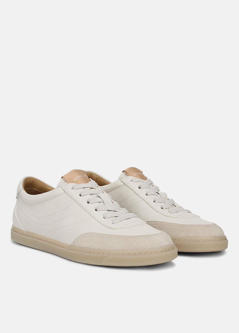 Palm Leather & Suede Sneaker in Sneakers - MILK/MOONLIGHT | VINCE Women