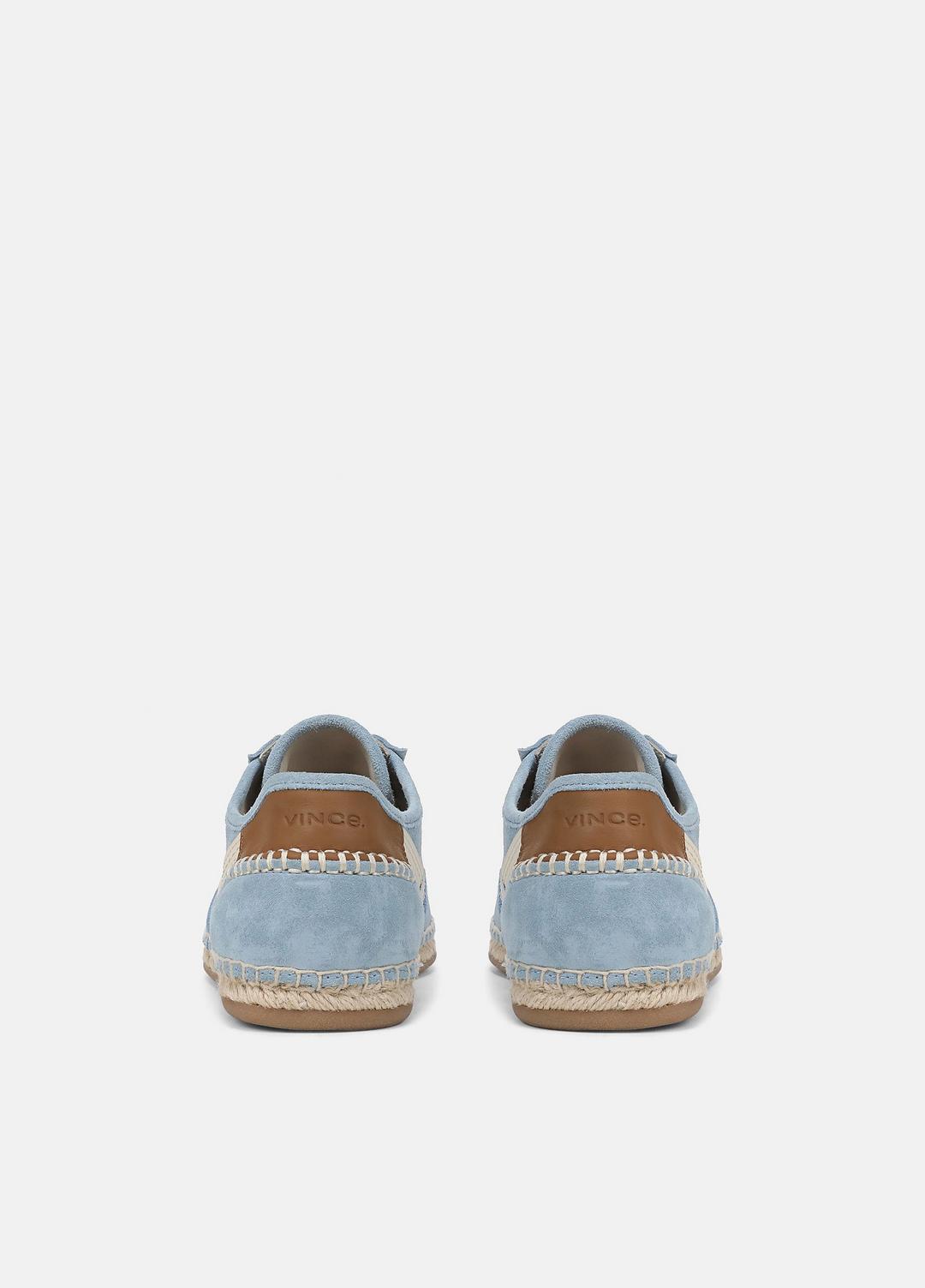 Oasis Suede & Leather Espadrille Sneaker in Sneakers - GLACIAL BLUE/FLAX | VINCE Women