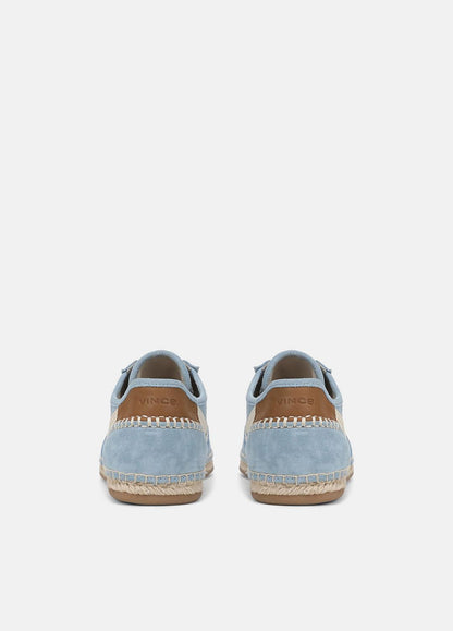 Oasis Suede & Leather Espadrille Sneaker in Sneakers - GLACIAL BLUE/FLAX | VINCE Women