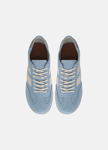 Oasis Suede & Leather Espadrille Sneaker in Sneakers - GLACIAL BLUE/FLAX | VINCE Women