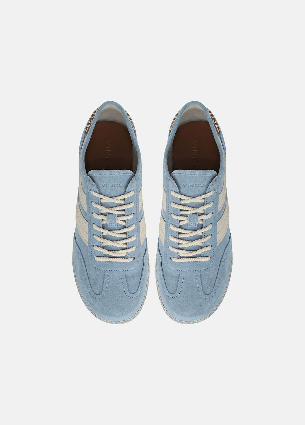 Oasis Suede & Leather Espadrille Sneaker in Sneakers - GLACIAL BLUE/FLAX | VINCE Women