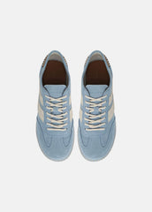 Oasis Suede & Leather Espadrille Sneaker in Sneakers - GLACIAL BLUE/FLAX | VINCE Women