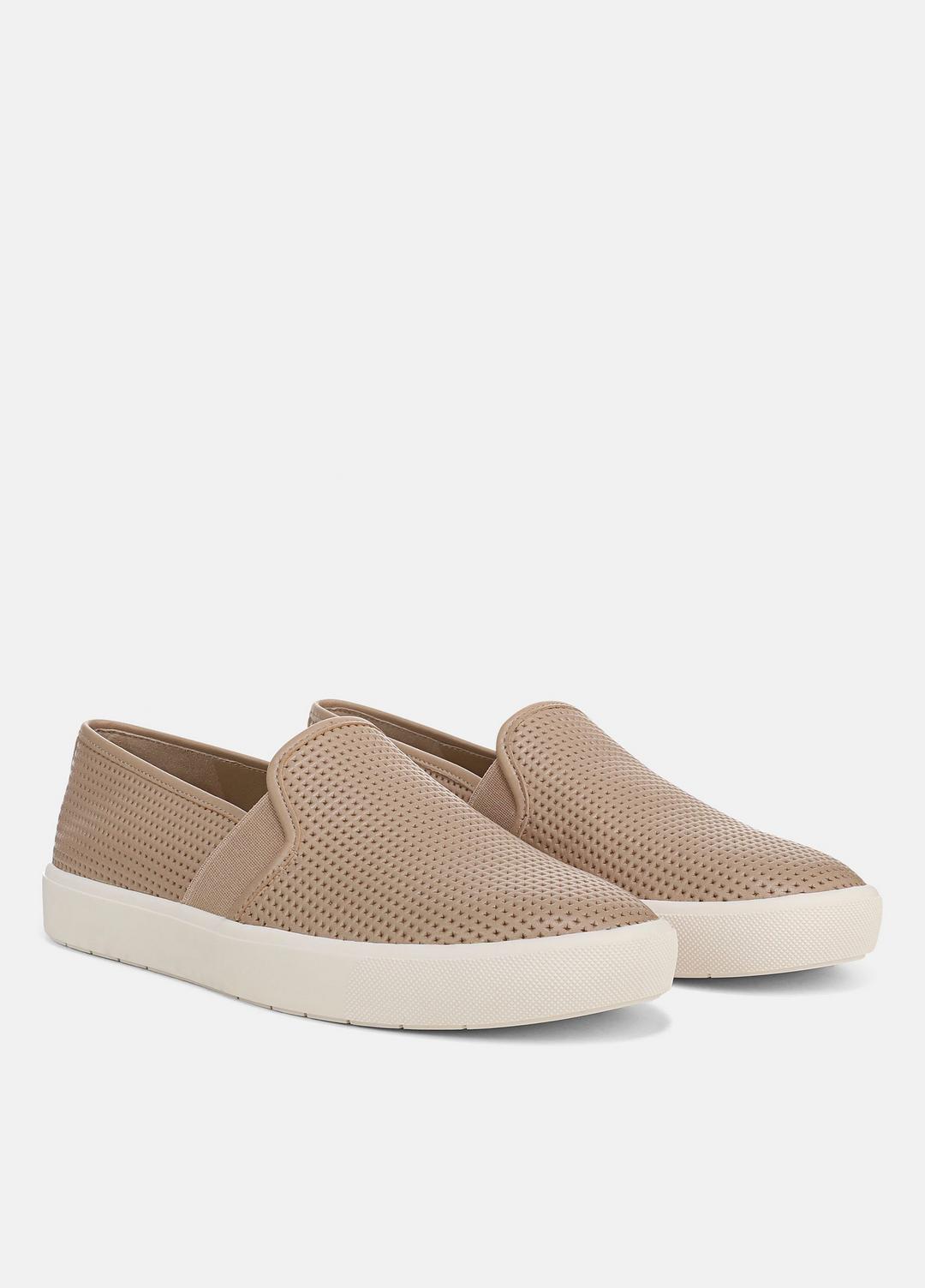 Blair Perforated Leather Sneaker in Sneakers - WARM ALMOND | VINCE Women