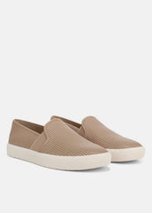 Blair Perforated Leather Sneaker in Sneakers - WARM ALMOND | VINCE Women