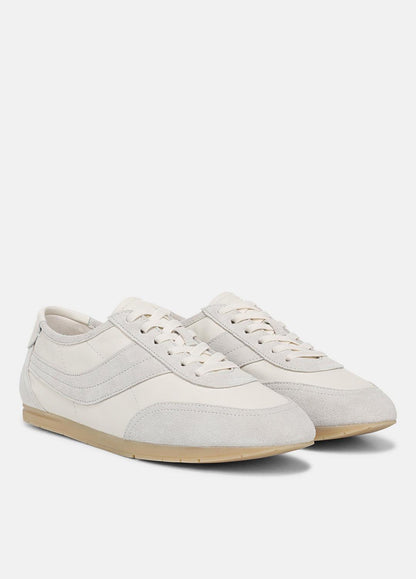 LA Leather & Suede Runner Sneaker in Sneakers - HORCHATA/PEBBLE WHITE | VINCE Women