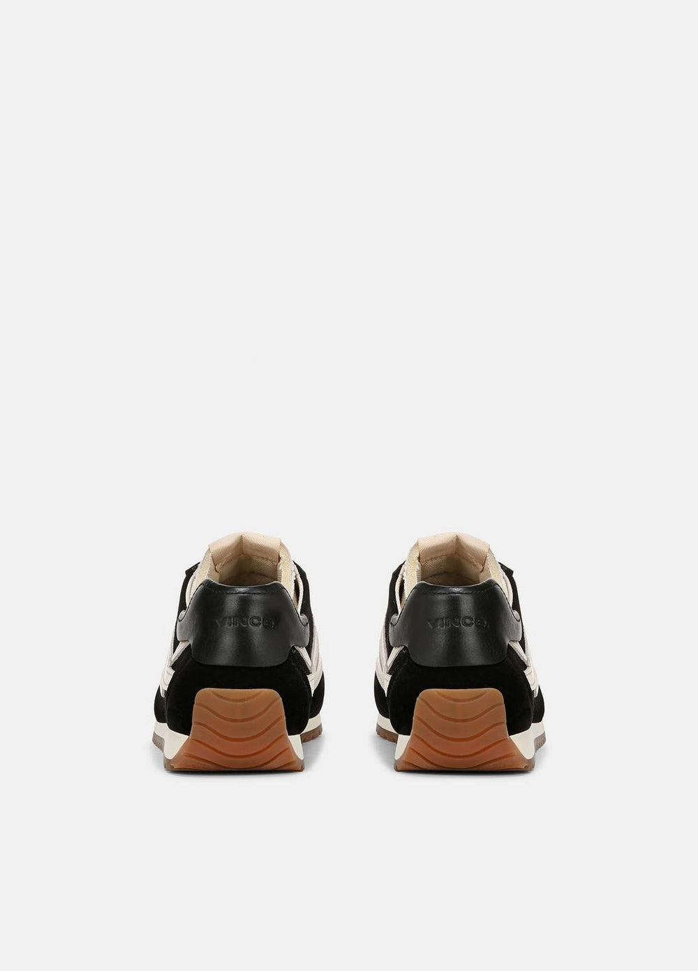 Oasis Suede and Leather Runner Sneaker in Sneakers - BLACK | VINCE Women