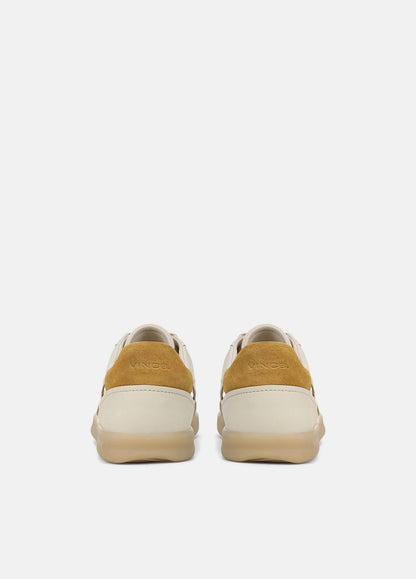 Oasis Contrast-Edge Leather & Suede Sneaker in Sneakers - MOONLIGHT/GOLDEN DESERT | VINCE Women