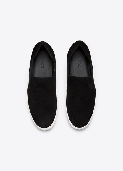 Suede Warren Sneaker in Sneakers - BLACK | VINCE Women