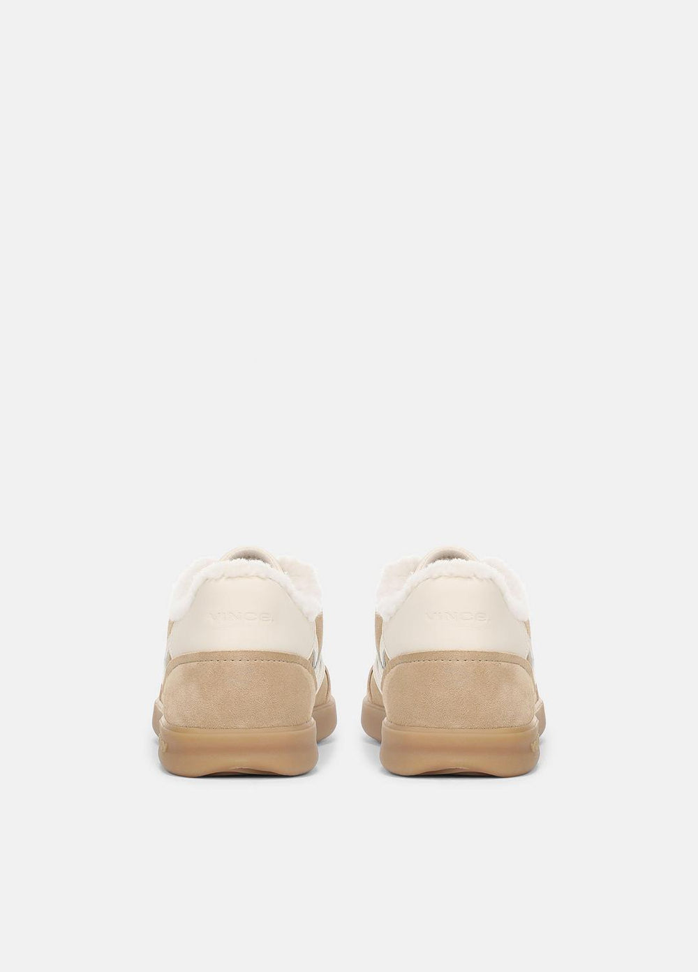 Oasis Suede & Shearling Sneaker in Sneakers - SAND TRAIL | VINCE Women