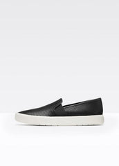 Women's Blair Perforated Leather Sneakers - BLACK | VINCE Women