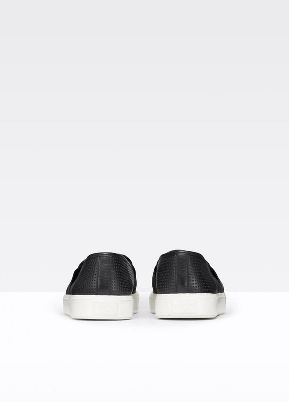 Women's Blair Perforated Leather Sneakers - BLACK | VINCE Women