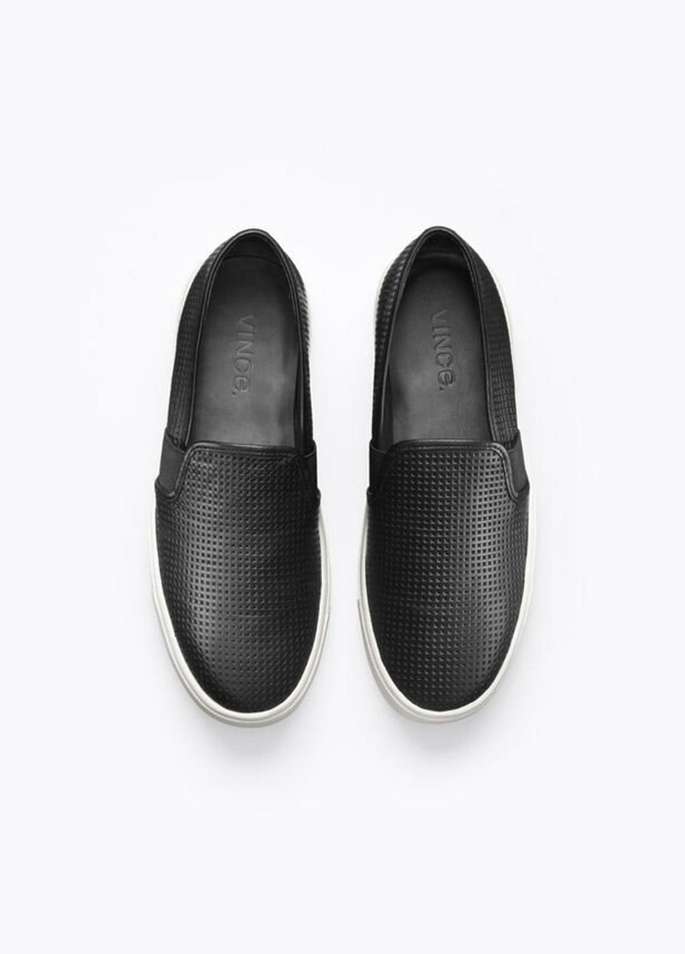 Women's Blair Perforated Leather Sneakers - BLACK | VINCE Women