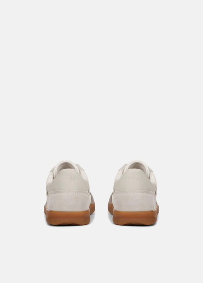Oasis Leather and Suede Sneaker in Sneakers - WHITE FOAM/HORCHATA/HAZELSTONE | VINCE Women