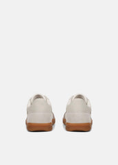 Oasis Leather and Suede Sneaker in Sneakers - WHITE FOAM/HORCHATA/HAZELSTONE | VINCE Women