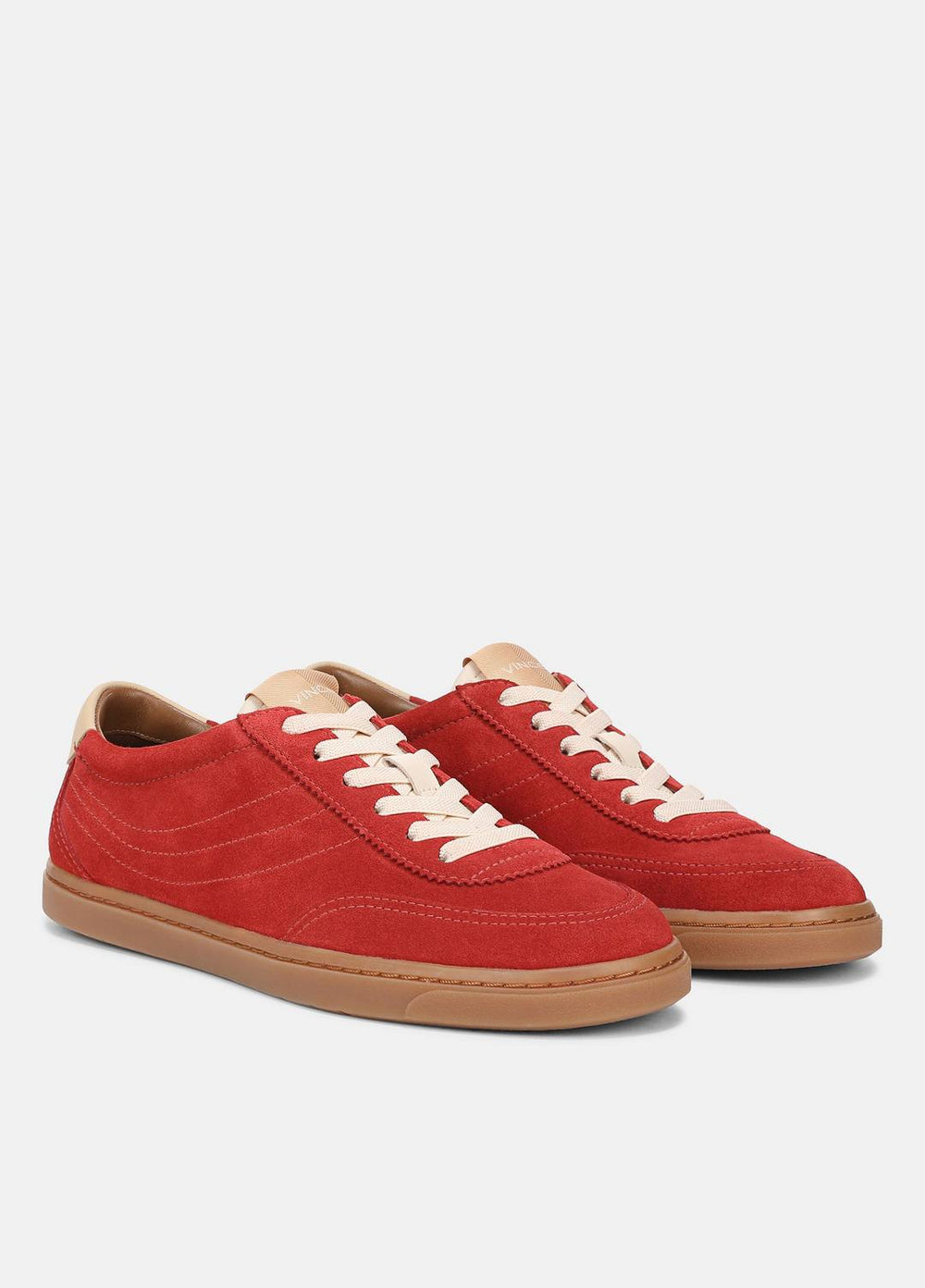 Palm Suede Sneaker in Sneakers - POPPY RED | VINCE Women
