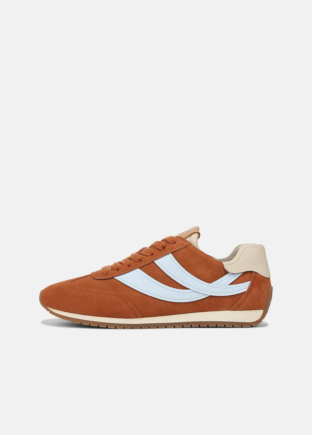 Oasis Suede & Leather Runner Sneaker in Sneakers - VINTAGE EMBER/CELESTE | VINCE Women