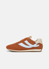 Oasis Suede & Leather Runner Sneaker in Sneakers - VINTAGE EMBER/CELESTE | VINCE Women