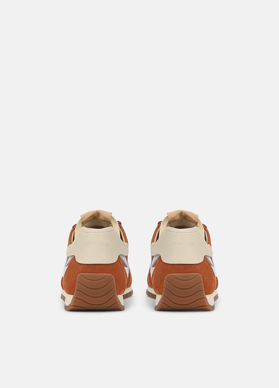 Oasis Suede & Leather Runner Sneaker in Sneakers - VINTAGE EMBER/CELESTE | VINCE Women