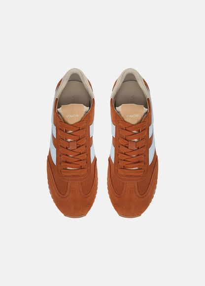 Oasis Suede & Leather Runner Sneaker in Sneakers - VINTAGE EMBER/CELESTE | VINCE Women