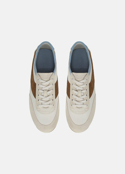 LA Leather & Suede Runner Sneaker in Sneakers - MOONLIGHT/ELMWOOD | VINCE Women