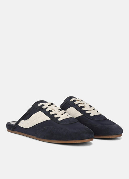 Solstice Suede Sneaker Mule in Sneakers - NIGHT BLUE/MOONLIGHT | VINCE Women