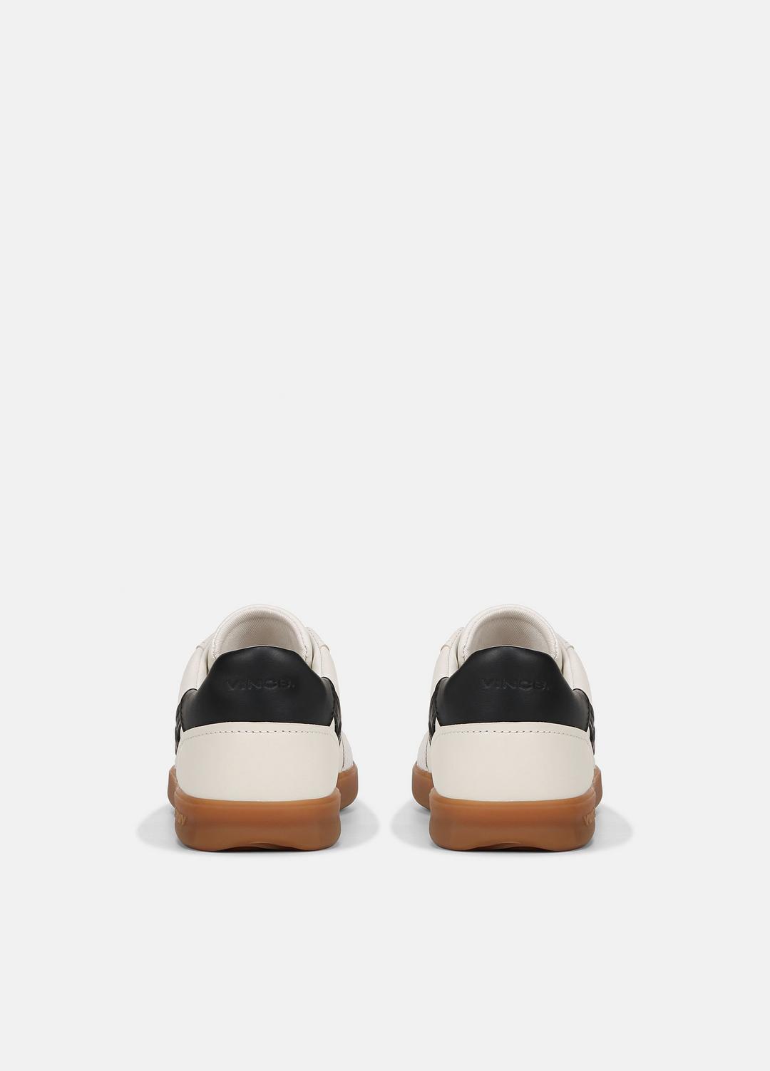 Oasis Leather and Suede Sneaker in Sneakers - MILK/NIGHT BLUE | VINCE Women