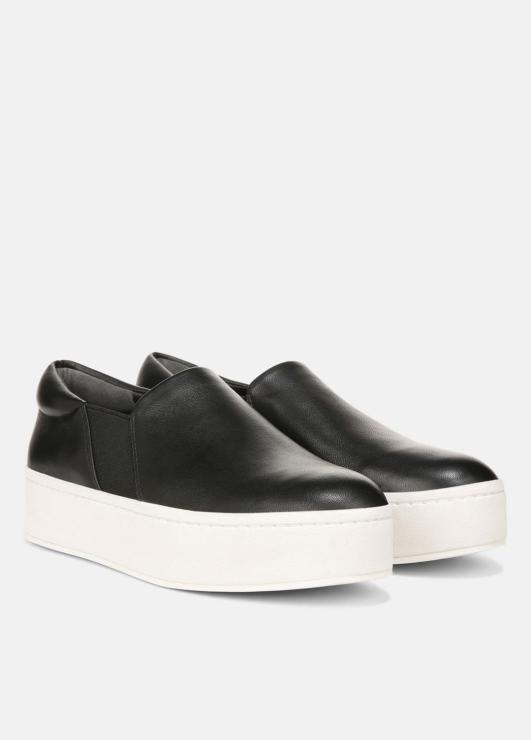 Warren Leather Sneaker in Sneakers - BLACK | VINCE Women