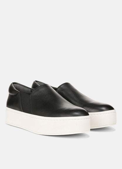 Warren Leather Sneaker in Sneakers - BLACK | VINCE Women